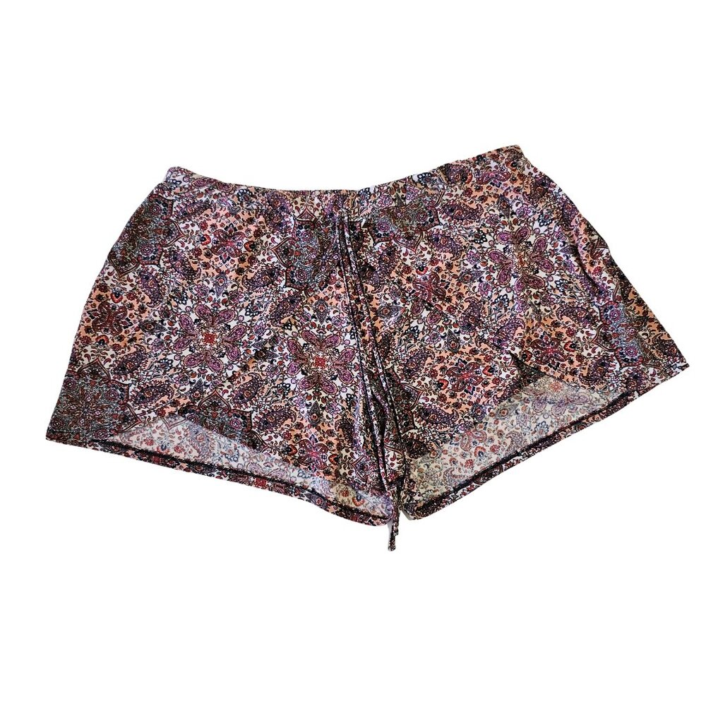 Womens Kristin Nicole Bohemian Paisley  Shorts 1x